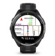 Forerunner® 965 - Carbon Grey DLC Titanium Bezel with Black Case and Black/Powder Grey Silicone Band - 010-02809-10 - Garmin